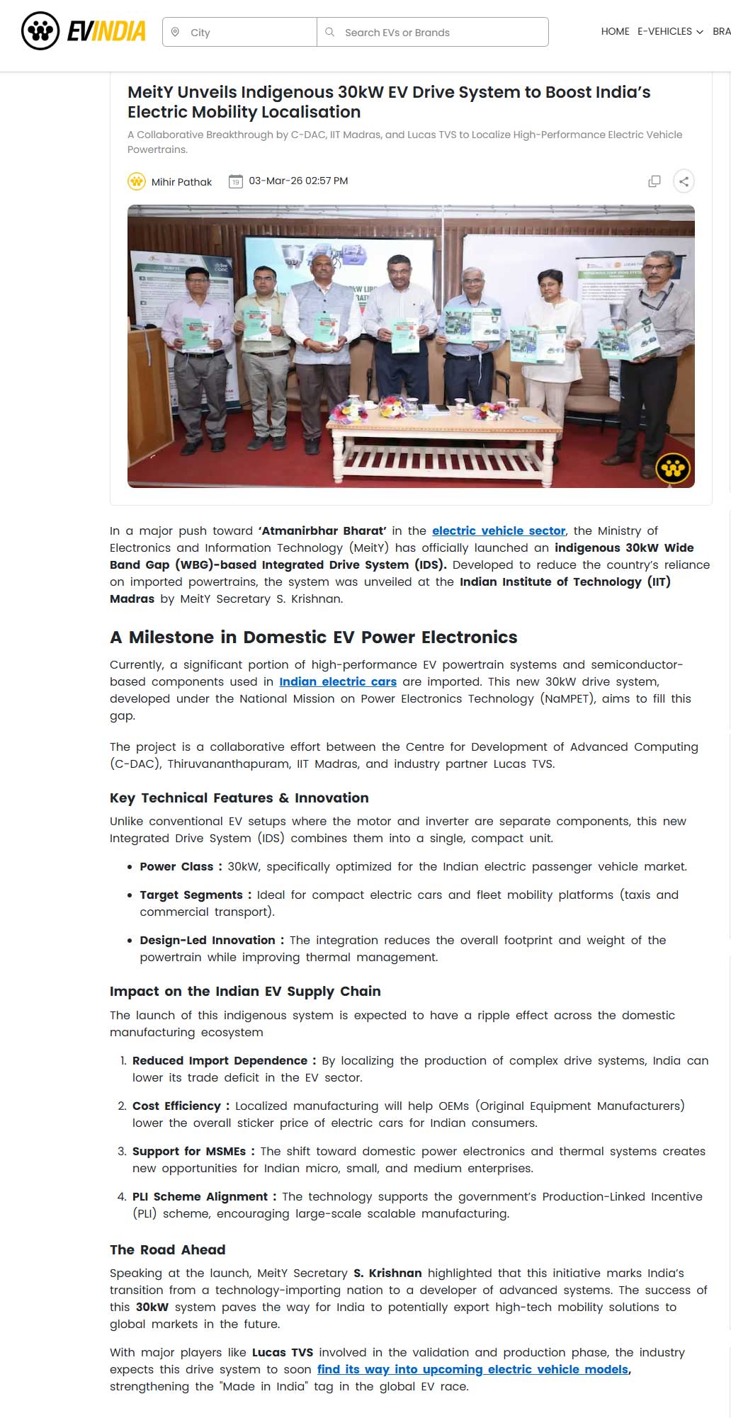 EVIndia News