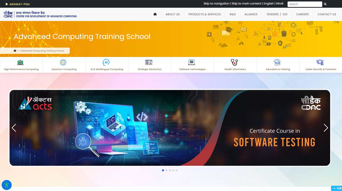 Acts web page